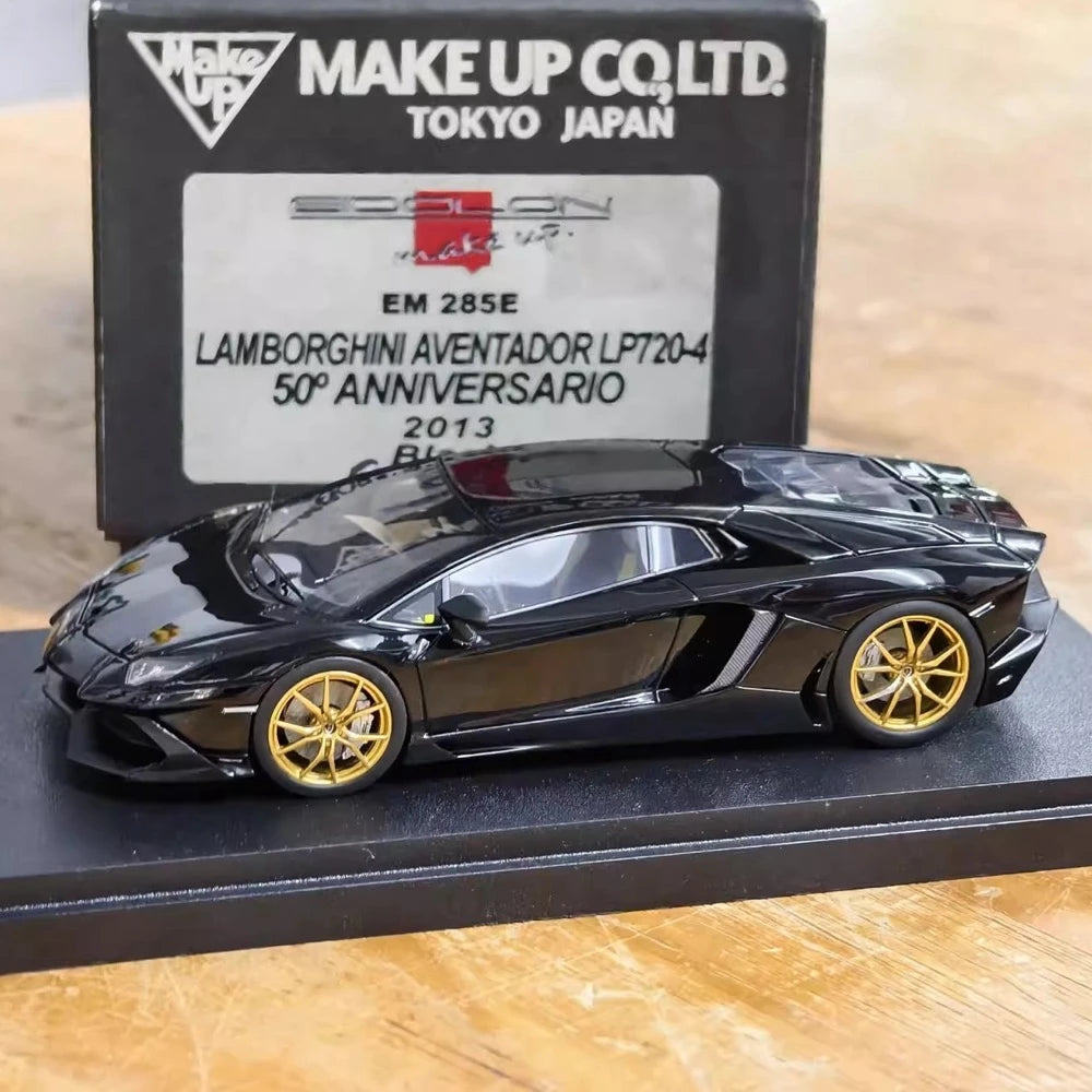 [Make Up] 1:43 Lamborghini 2013 Aventador LP720-4 50th Anniversario noir voiture miniature Resin