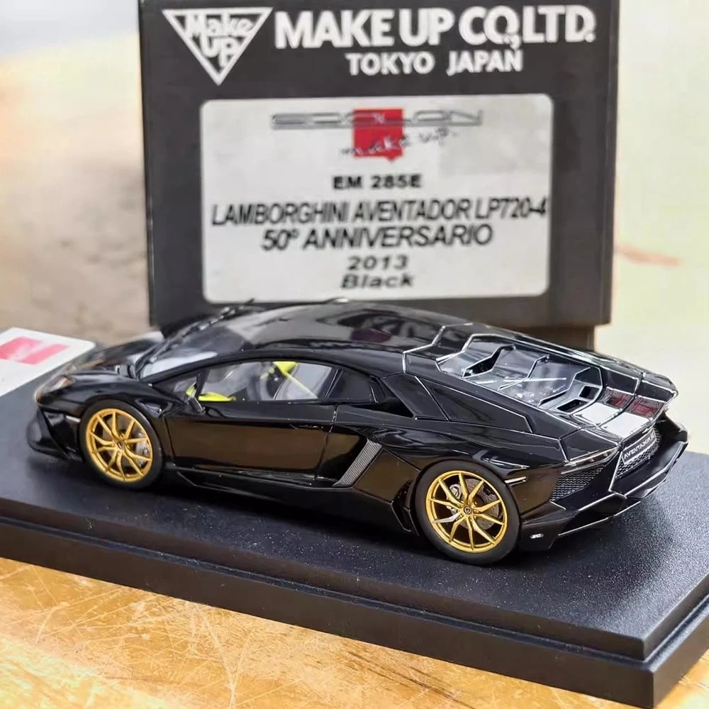 [Make Up] 1:43 Lamborghini 2013 Aventador LP720-4 50th Anniversario noir voiture miniature Resin