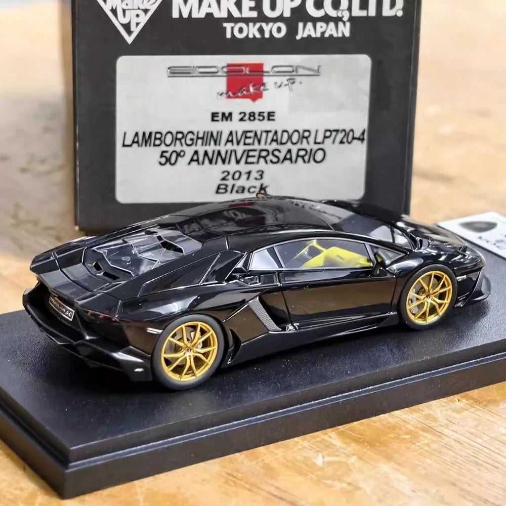 [Make Up] 1:43 Lamborghini 2013 Aventador LP720-4 50th Anniversario noir voiture miniature Resin