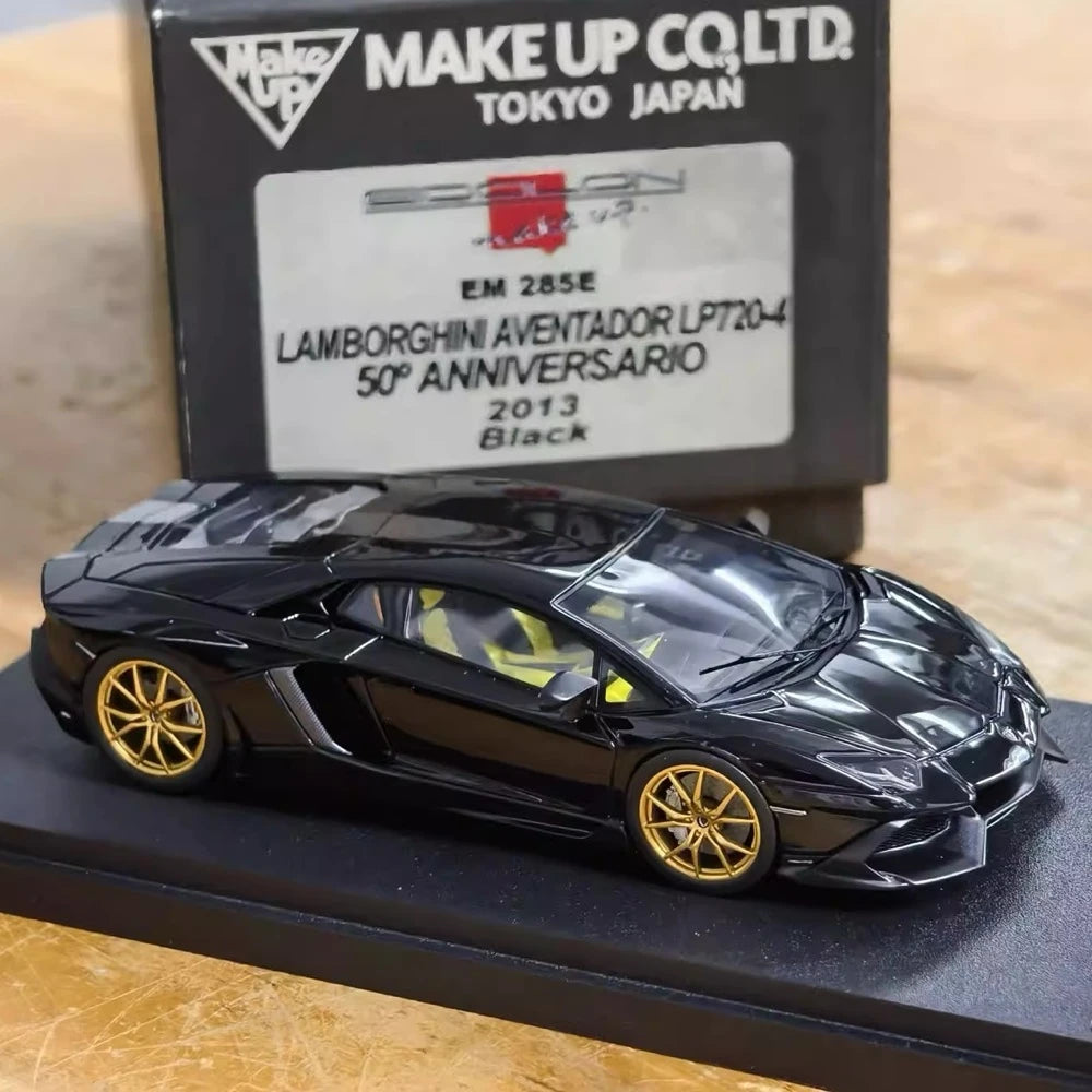 [Make Up] 1:43 Lamborghini 2013 Aventador LP720-4 50th Anniversario Black Model Car Resin