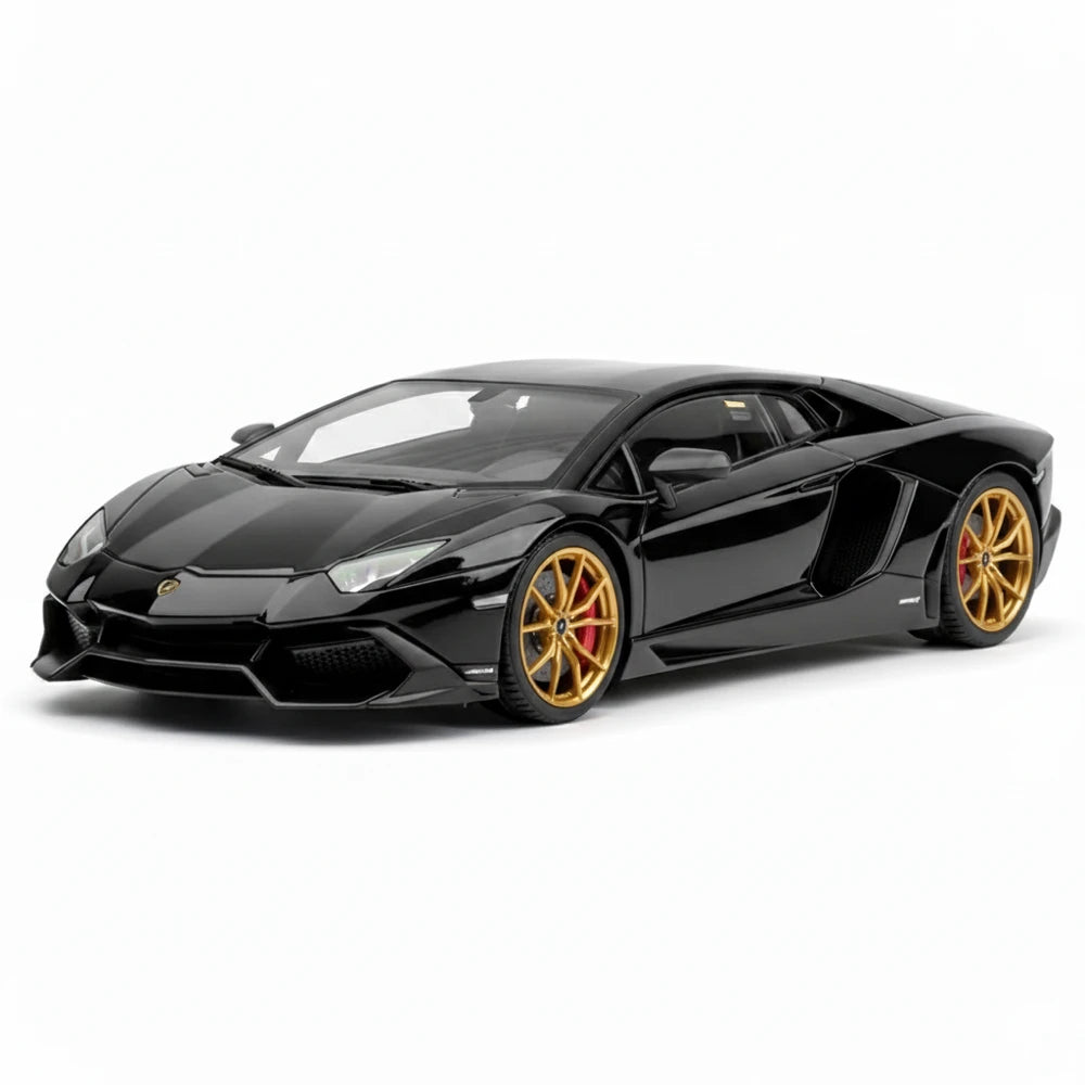 [Make Up] 1:43 Lamborghini 2013 Aventador LP720-4 50th Anniversario noir voiture miniature Resin