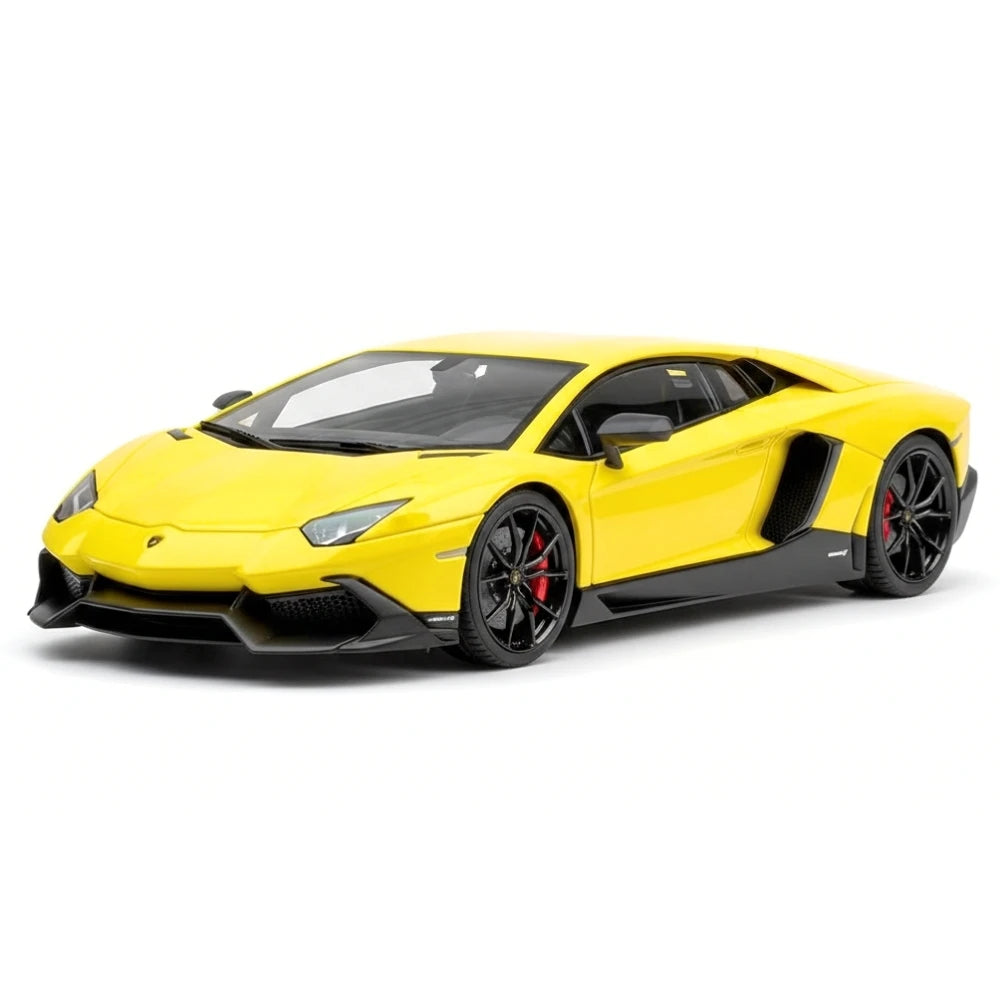 [Make Up] 1:43 Lamborghini 2013 Aventador LP720-4 50th Anniversario Yellow Model Car Resin