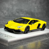 [Make Up] 1:43 Lamborghini 2013 Aventador LP720-4 50th Anniversario イエロー モデルカー レジン