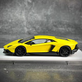 [Make Up] 1:43 Lamborghini 2013 Aventador LP720-4 50th Anniversario イエロー モデルカー レジン