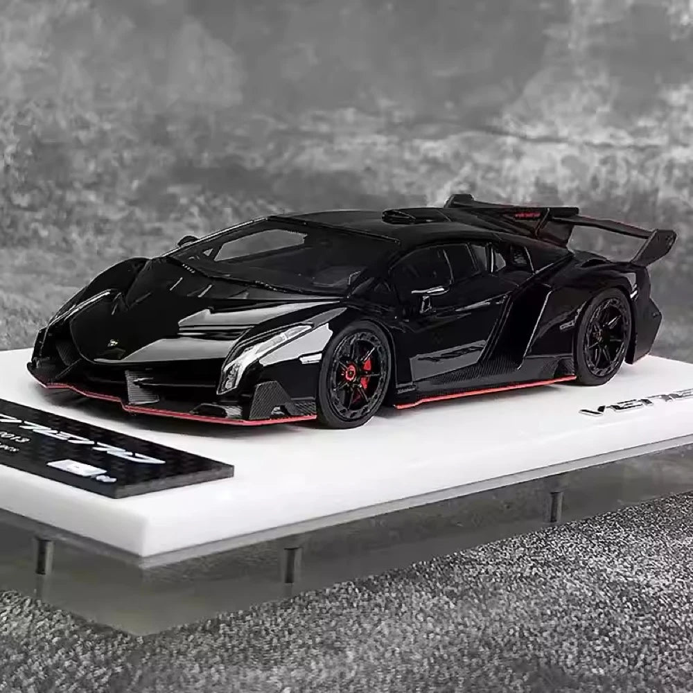 [Make Up] 1:43 Lamborghini 2013 Veneno Black Model Car Resin
