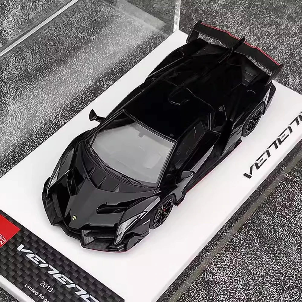 [Make Up] 1:43 Lamborghini 2013 Veneno Black Model Car Resin