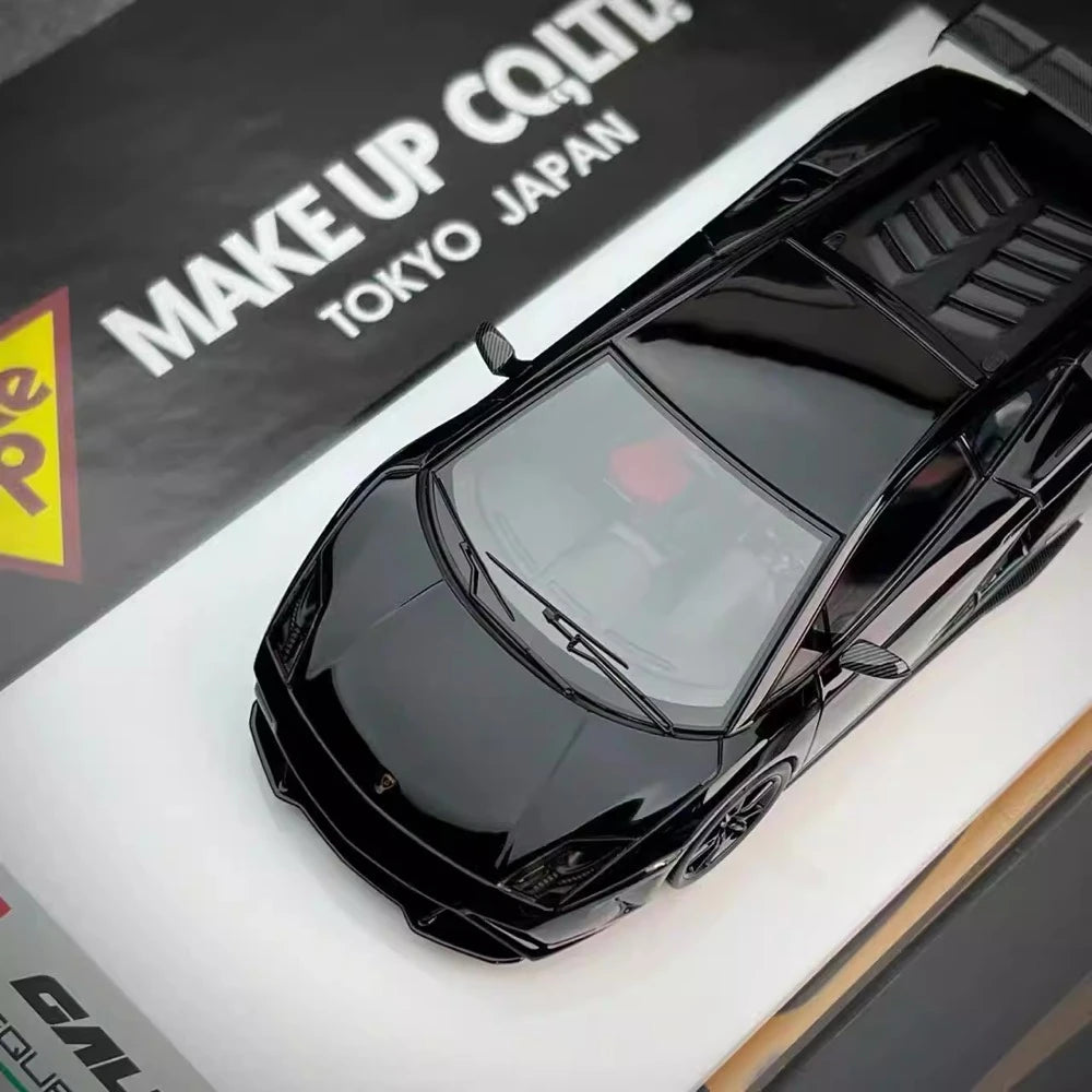 [Make Up] 1:43 Lamborghini 2014 Gallardo LP570-4 Squadra Corse noir voiture miniature Resin