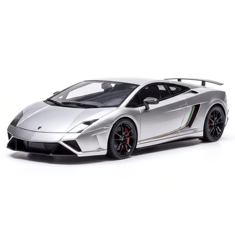 [Make Up] 1:43 Lamborghini 2014 Gallardo LP570-4 Squadra Corse Silver Model Car Resin