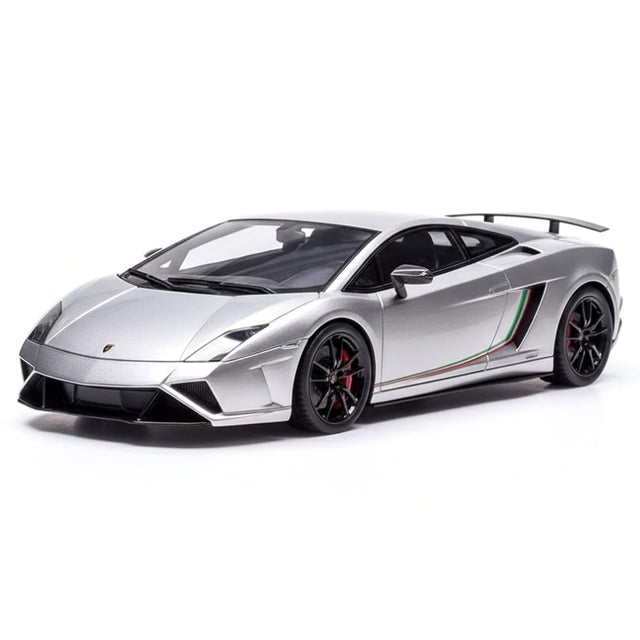 [Make Up] 1:43 Lamborghini 2014 Gallardo LP570-4 Squadra Corse シルバー モデルカー レジン