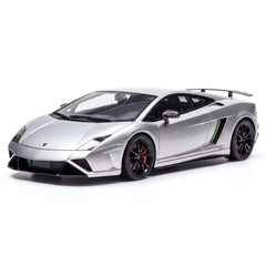 [Make Up] 1:43 Lamborghini 2014 Gallardo LP570-4 Squadra Corse Silver Model Car Resin