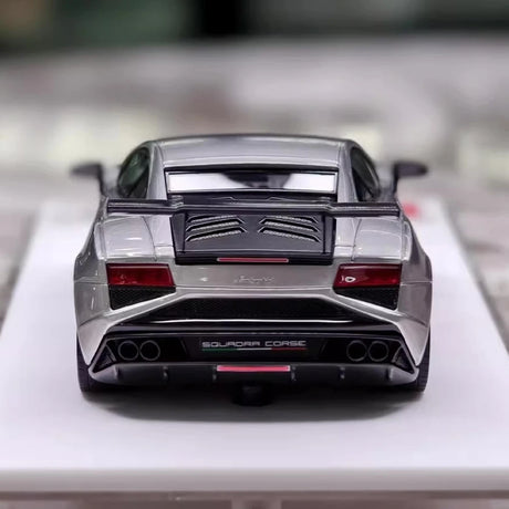 [Make Up] 1:43 Lamborghini 2014 Gallardo LP570-4 Squadra Corse Silver Model Car Resin