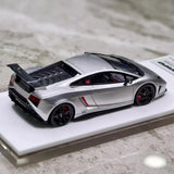 [Make Up] 1:43 Lamborghini 2014 Gallardo LP570-4 Squadra Corse シルバー モデルカー レジン