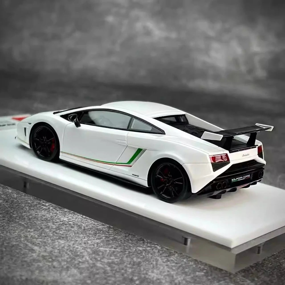 [Make Up] 1:43 Lamborghini 2014 Gallardo LP570-4 Squadra Corse White Model Car Resin