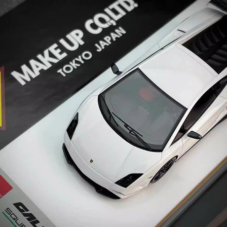[Make Up] 1:43 Lamborghini 2014 Gallardo LP570-4 Squadra Corse White Model Car Resin