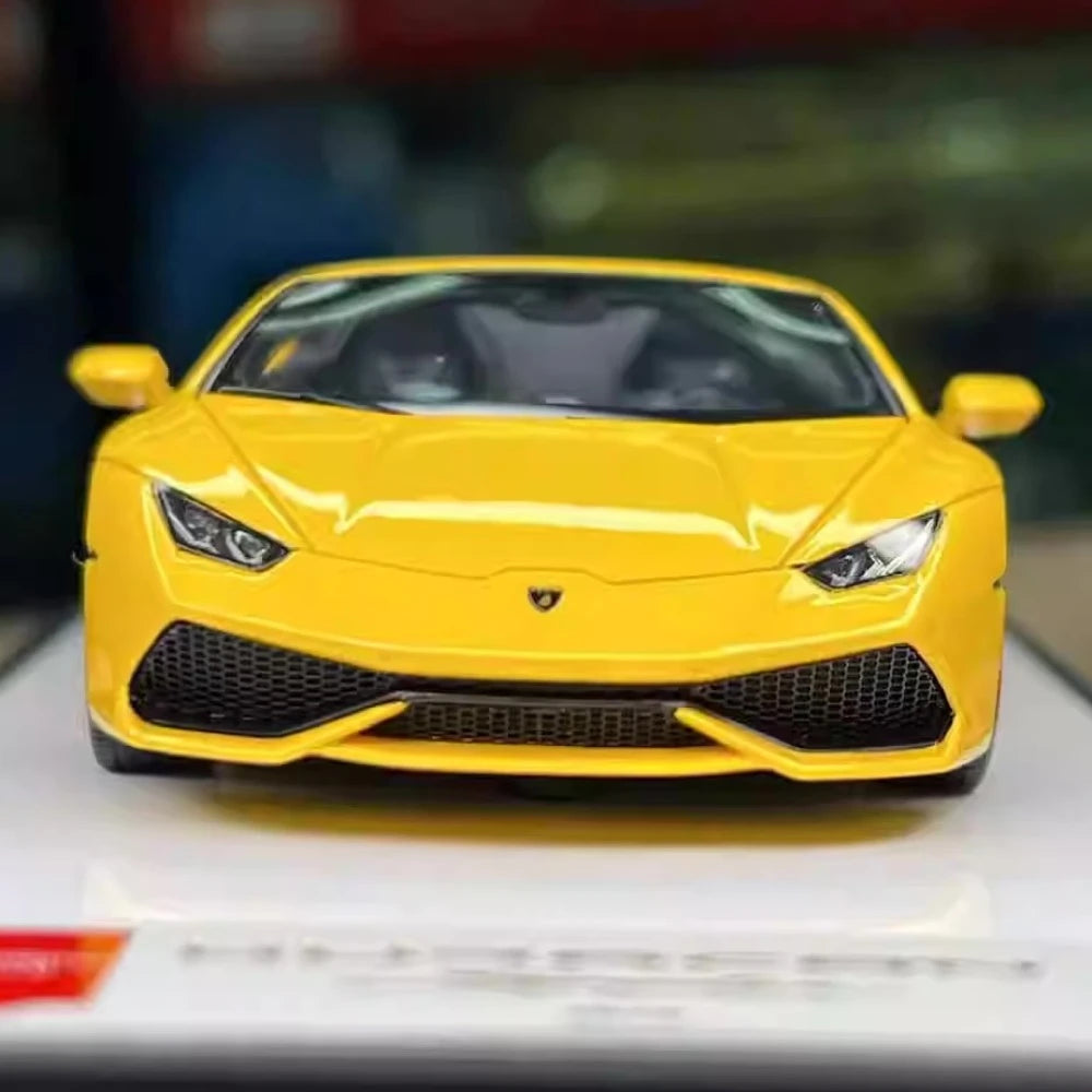 [Make Up] 1:43 Lamborghini 2015 Huracan LP610-4 Spyder Yellow Model Car Resin