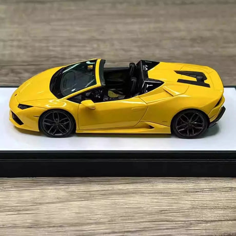[Make Up] 1:43 Lamborghini 2015 Huracan LP610-4 Spyder Yellow Model Car Resin