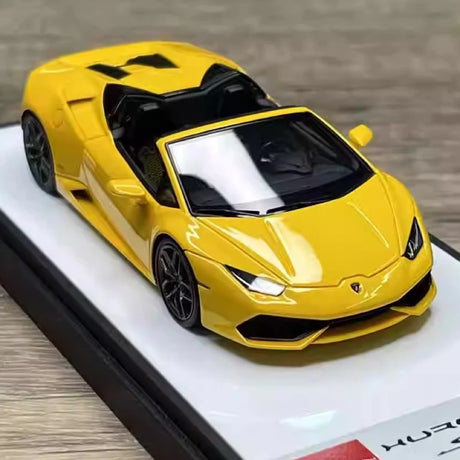 [Make Up] 1:43 Lamborghini 2015 Huracan LP610-4 Spyder Yellow Model Car Resin