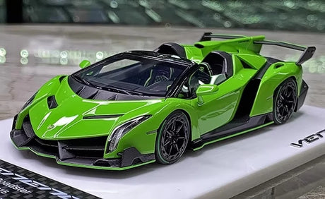 [Make Up] 1:43 Lamborghini 2015 Veneno Roadster LP750-4 Green Model Car Resin
