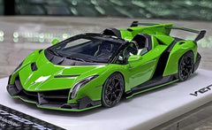 [Make Up] 1:43 Lamborghini 2015 Veneno Roadster LP750-4 Green Model Car Resin