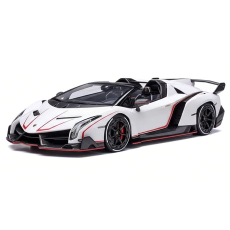 [Make Up] 1:43 Lamborghini 2015 Veneno Roadster LP750-4 White Model Car Resin