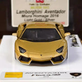 [Make Up] 1:43 Lamborghini 2016 Aventador LP700-4 Miura Homage Gold Model Car Resin