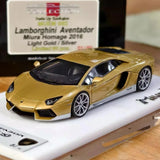 [Make Up] 1:43 Lamborghini 2016 Aventador LP700-4 Miura Homage Gold Model Car Resin