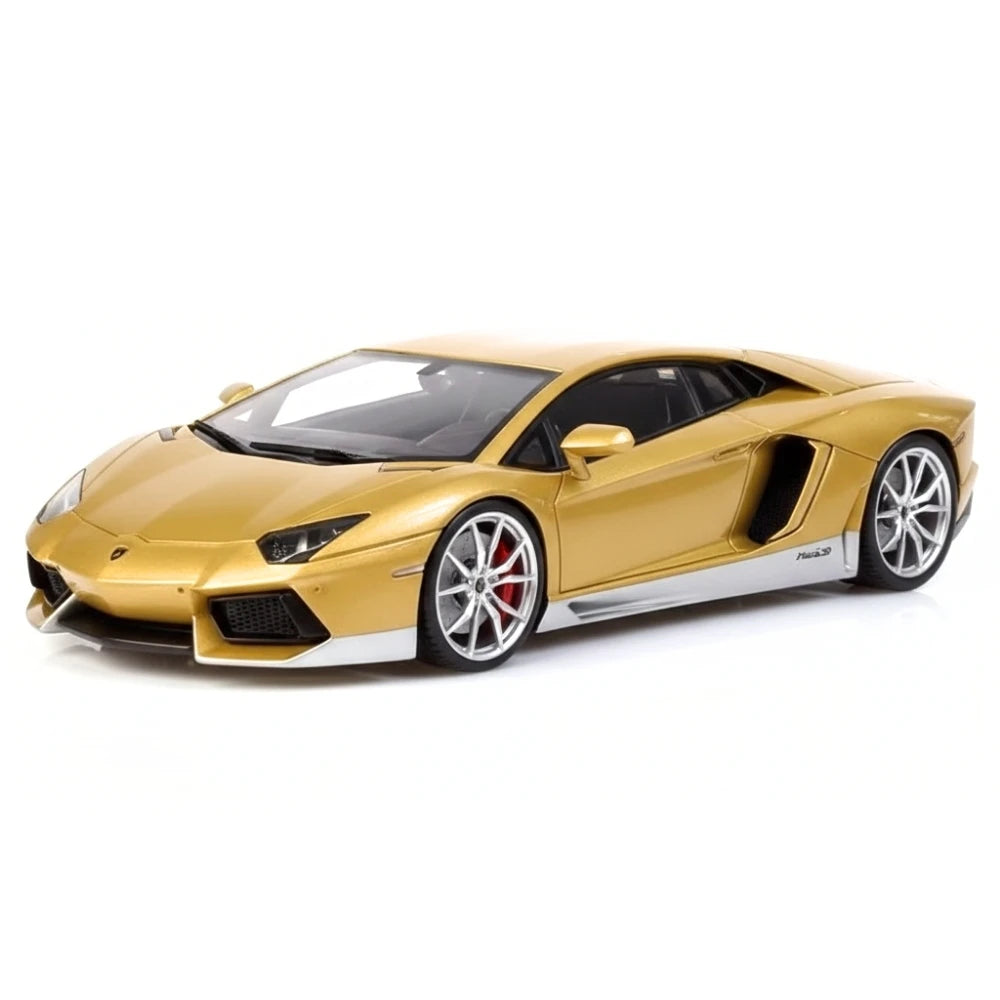 [Make Up] 1:43 Lamborghini 2016 Aventador LP700-4 Miura Homage Gold Model Car Resin