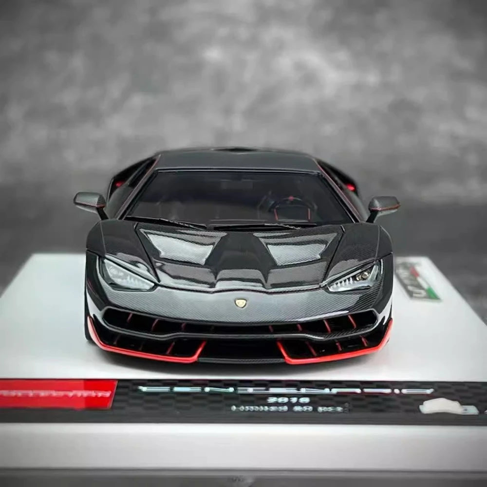 [Make Up] 1:43 Lamborghini 2016 Centenario LP770-4 nero modellino di auto resina