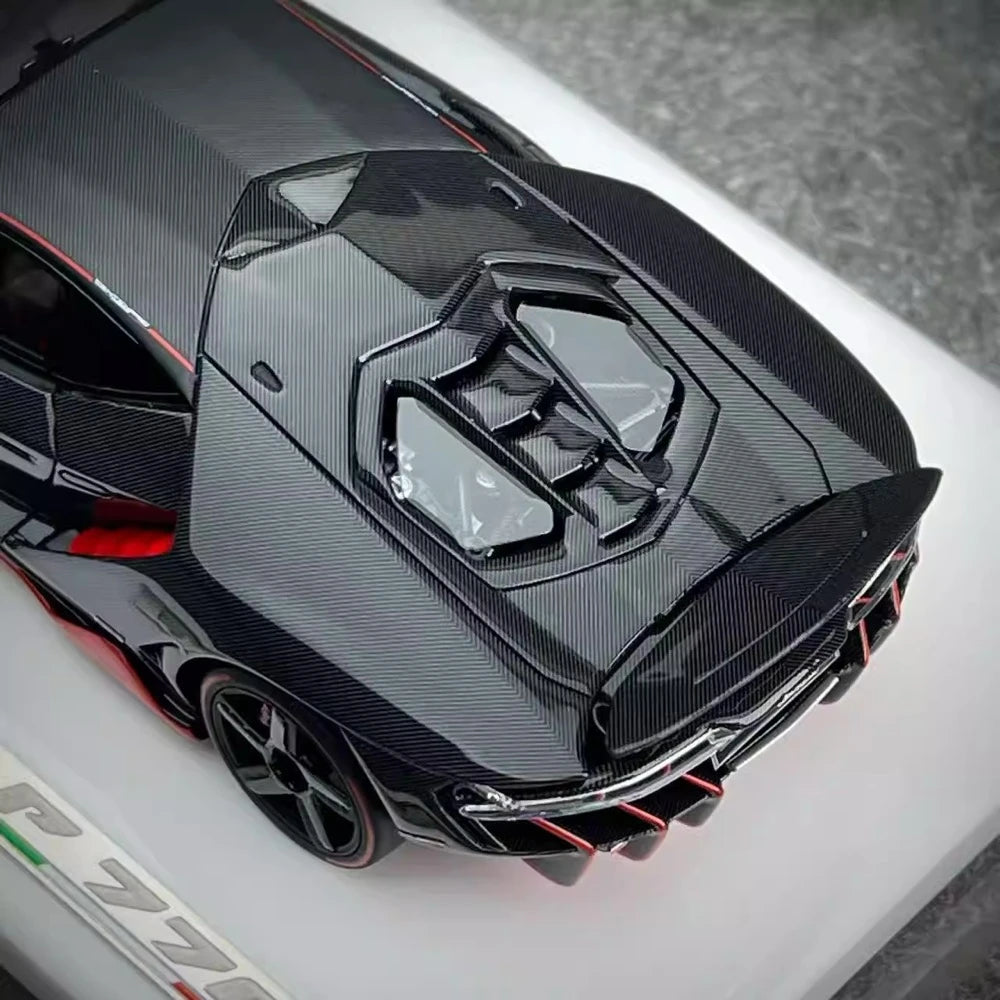 [Make Up] 1:43 Lamborghini 2016 Centenario LP770-4 nero modellino di auto resina