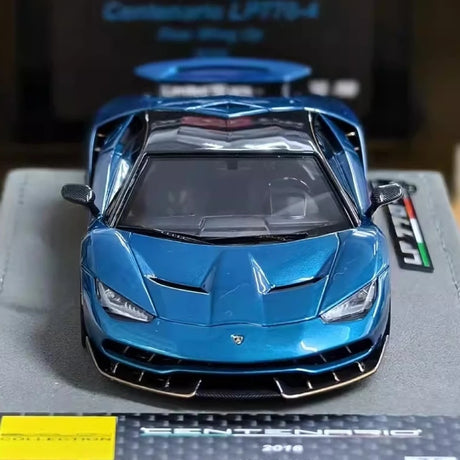 [Make Up] 1:43 Lamborghini 2016 Centenario LP770-4 Blue Model Car Resin