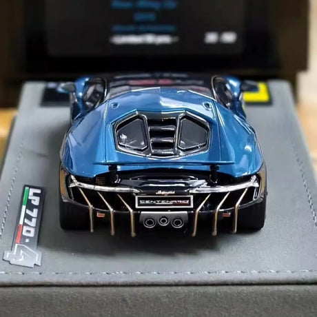 [Make Up] 1:43 Lamborghini 2016 Centenario LP770-4 Blue Model Car Resin