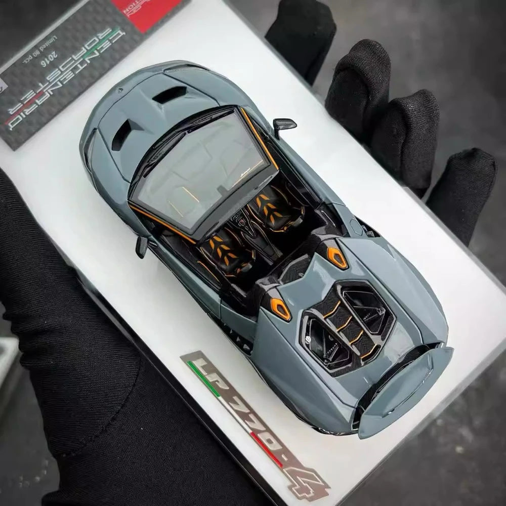 [Make Up] 1:43 Lamborghini 2016 Centenario LP770-4 gris voiture miniature Resin