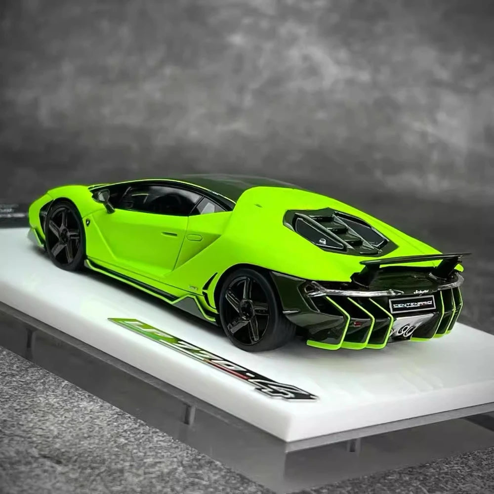 [Make Up] 1:43 Lamborghini 2016 Centenario LP770-4 Green Model Car Resin