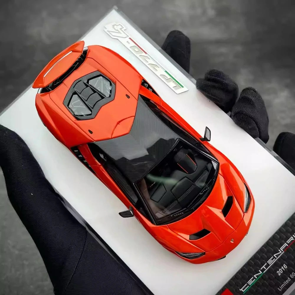[Make Up] 1:43 Lamborghini 2016 Centenario LP770-4 オレンジ モデルカー レジン