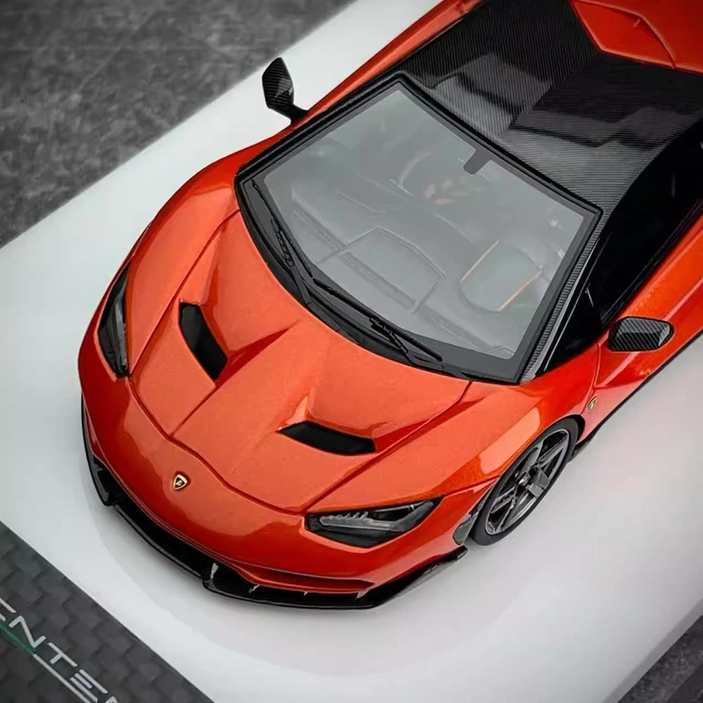 [Make Up] 1:43 Lamborghini 2016 Centenario LP770-4 Orange Model Car Resin
