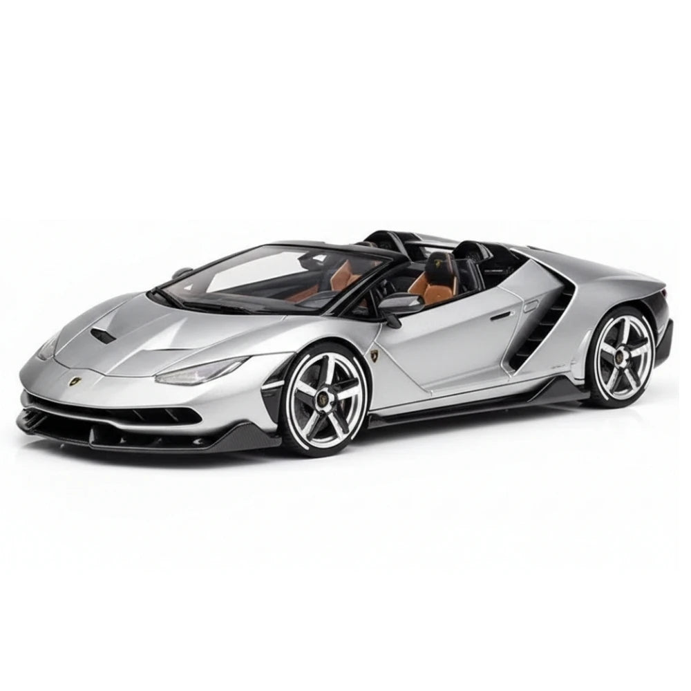 [Make Up] 1:43 Lamborghini 2016 Centenario LP770-4 Silver Model Car Resin