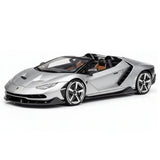 [Make Up] 1:43 Lamborghini 2016 Centenario LP770-4 Silver Model Car Resin