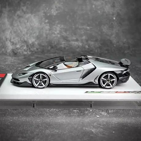 [Make Up] 1:43 Lamborghini 2016 Centenario LP770-4 Silver Model Car Resin