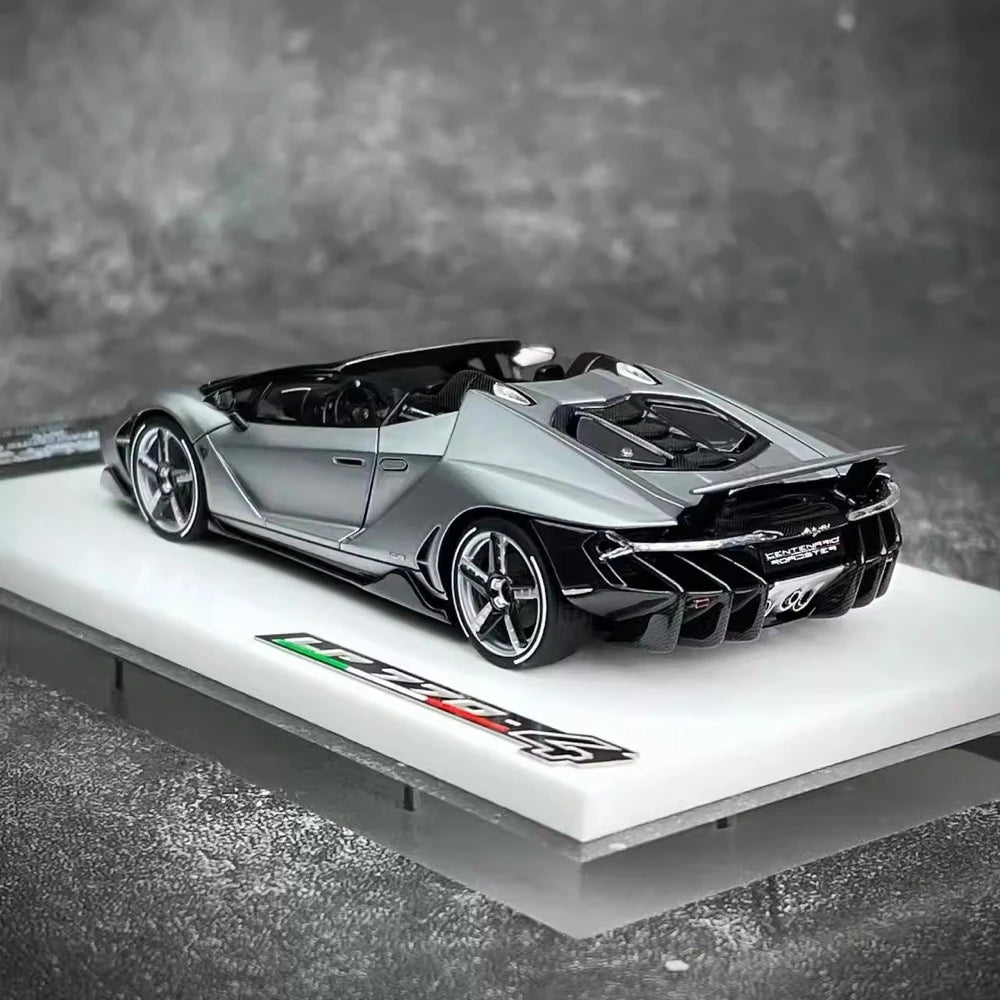 [Make Up] 1:43 Lamborghini 2016 Centenario LP770-4 Silver Model Car Resin