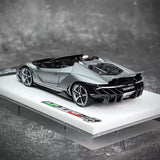[Make Up] 1:43 Lamborghini 2016 Centenario LP770-4 Silver Model Car Resin
