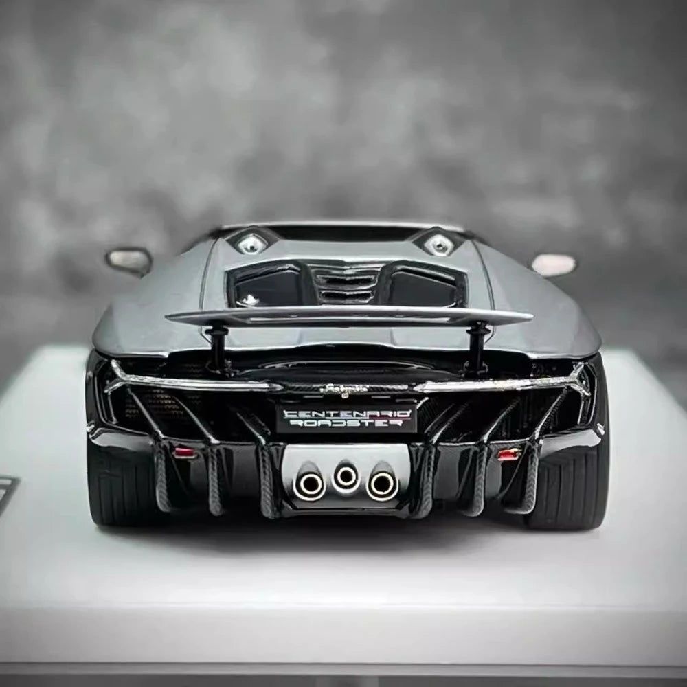 [Make Up] 1:43 Lamborghini 2016 Centenario LP770-4 Silver Model Car Resin