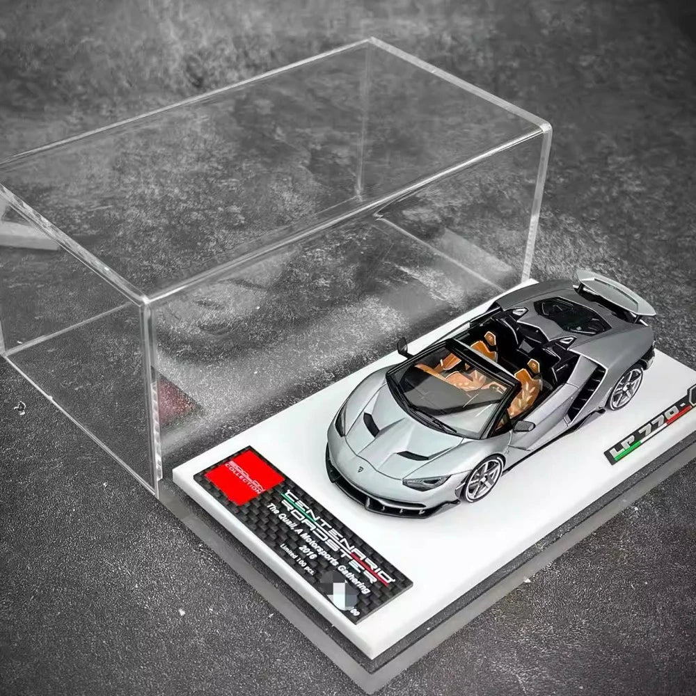 [Make Up] 1:43 Lamborghini 2016 Centenario LP770-4 Silver Model Car Resin