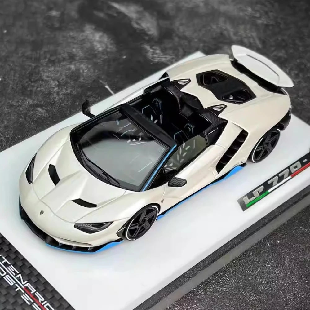 [Make Up] 1:43 Lamborghini 2016 Centenario LP770-4 White Model Car Resin