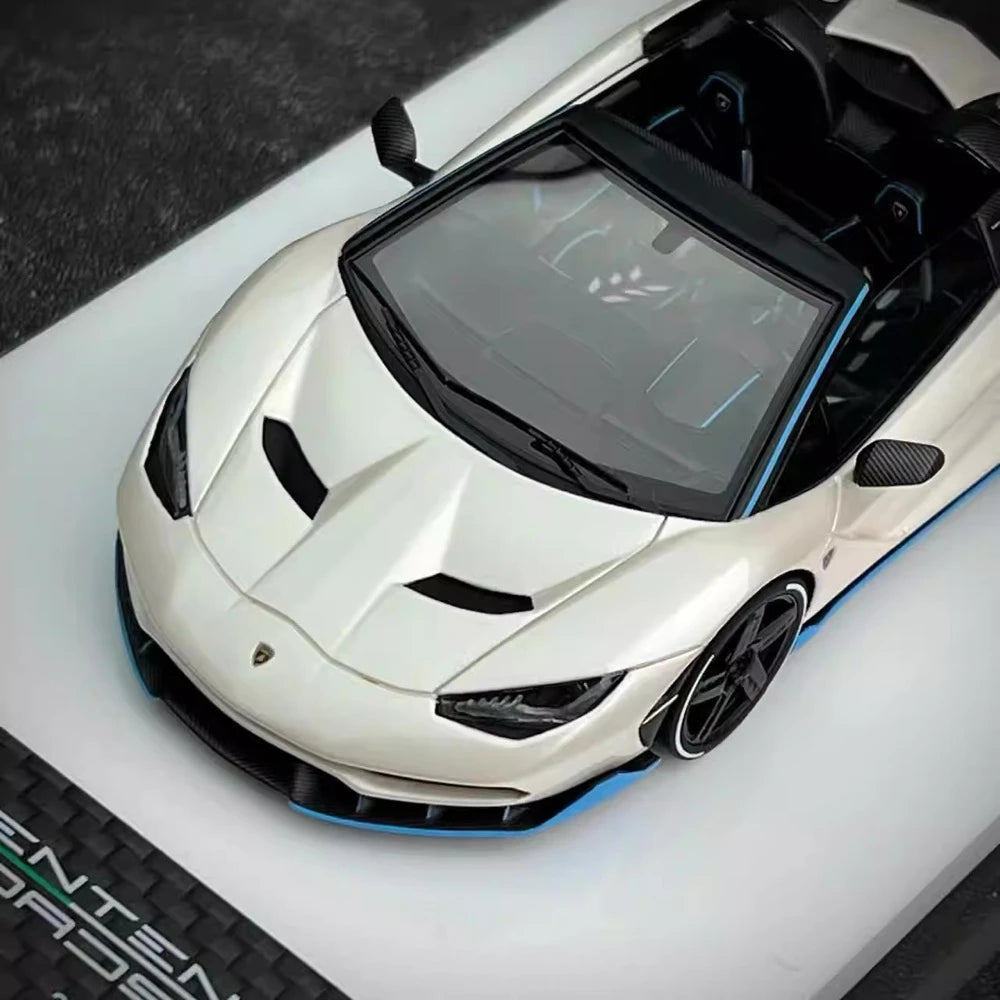 [Make Up] 1:43 Lamborghini 2016 Centenario LP770-4 White Model Car Resin