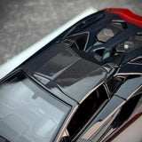[Make Up] 1:43 Lamborghini 2018 Aventador S Roadster Red-Black Model Car Resin