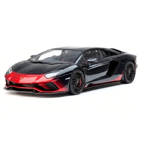 [Make Up] 1:43 Lamborghini 2018 Aventador S Roadster Red-Black Model Car Resin