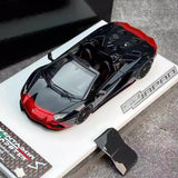 [Make Up] 1:43 Lamborghini 2018 Aventador S Roadster Red-Black Model Car Resin