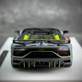 [Make Up] 1:43 Lamborghini 2018 Aventador SVJ 63 Gray Model Car Resin