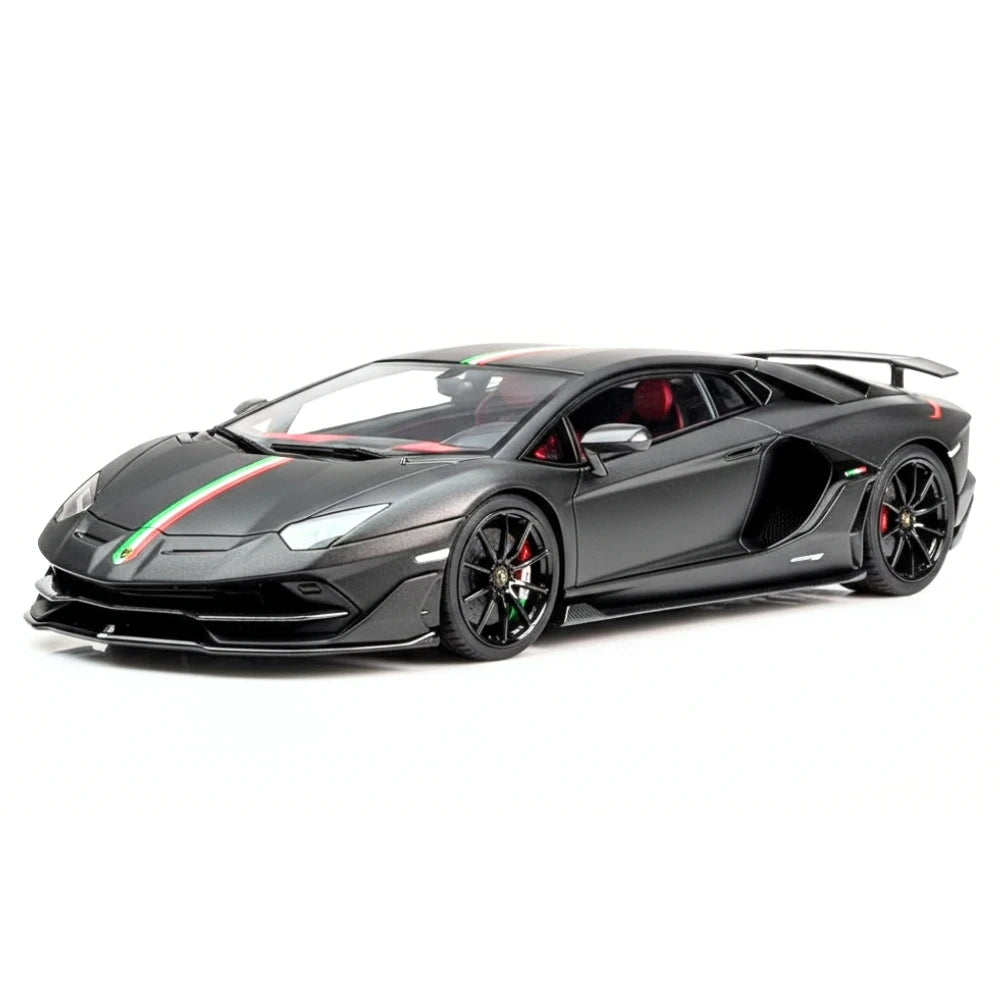 [Make Up] 1:43 Lamborghini 2018 Aventador SVJ nero modellino di auto resina