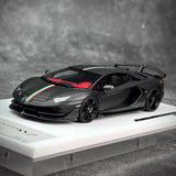 [Make Up] 1:43 Lamborghini 2018 Aventador SVJ noir voiture miniature Resin